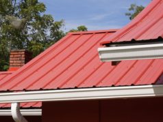 Red Metal Sheet roof made from Colorbond in Sydney's Western Suburbs